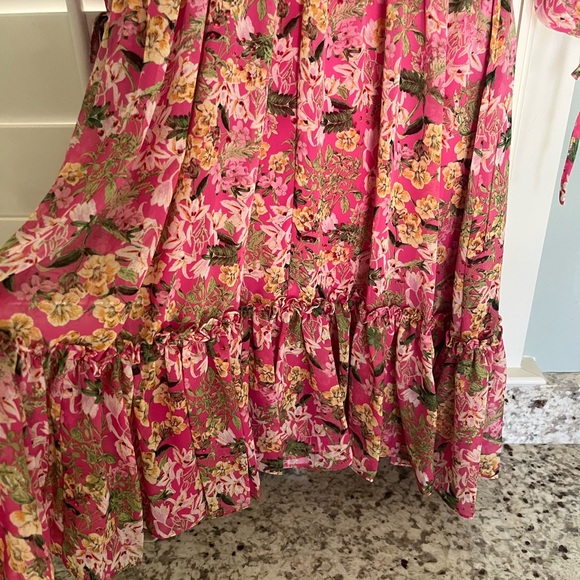 Floral Pink Dress by Taylor - Picture 4 of 7